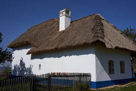 Uherske Hradiste, Czech Republic - September 11, 2021 - Rochus Open-Air Museum - exposition of folk architectureのeditorial素材