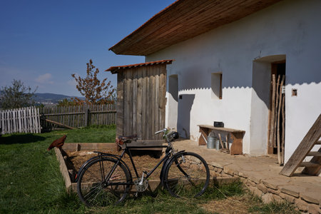 Uherske Hradiste, Czech Republic - September 11, 2021 - Rochus Open-Air Museum - exposition of folk architectureのeditorial素材
