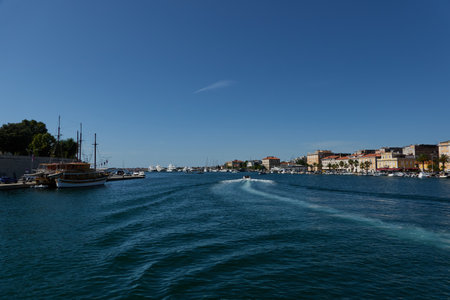 Zadar, Croatia - August 7, 2021 - Zadar port in the summer afternoonのeditorial素材
