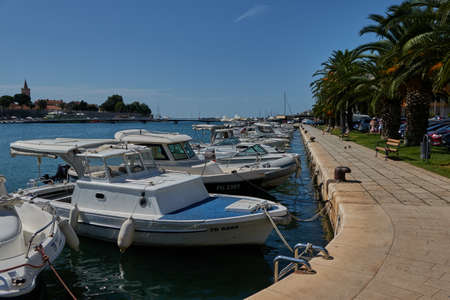 Zadar, Croatia - August 7, 2021 - Zadar port in the summer afternoonのeditorial素材