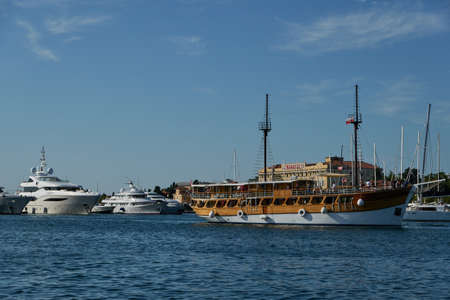 Zadar, Croatia - August 7, 2021 - Zadar port in the summer afternoonのeditorial素材