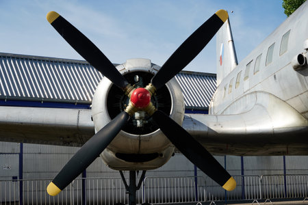 Prague, Czech Republic - June 17, 2022 - the Aviation museum Kbely -  Avia Av-14T - transport...