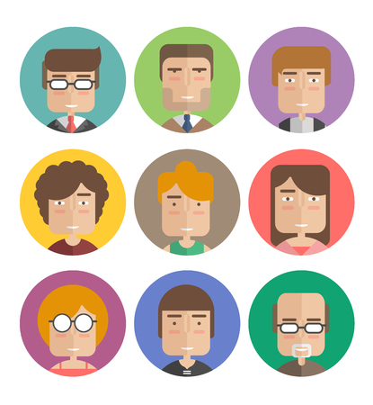 flat symbol humanのイラスト素材