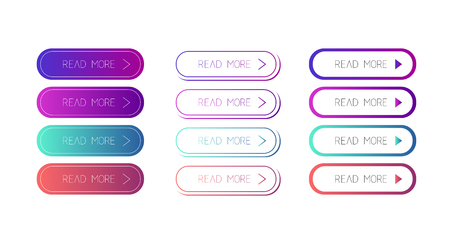 Read More colorful button setのイラスト素材