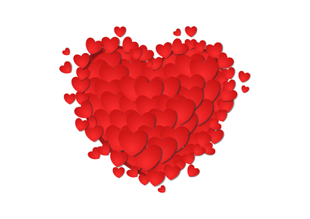 illustration of love and valentine day,のイラスト素材