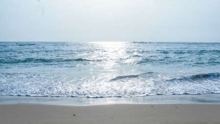 waves on the beachの写真素材