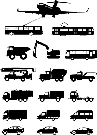Types of transportのイラスト素材