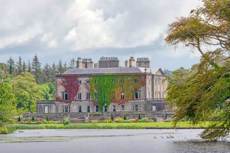 WESTPORT, IRELAND - AUGUST 7, 2019: Westport House in Westport, County Mayo, Ireland, is a well known Irish tourist attraction. It has been called the most beautiful house in Ireland.のeditorial素材