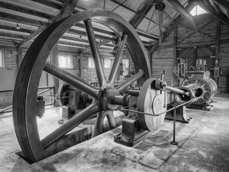 MANJIMUP, AUSTRALIA - MAY 5, 2021: Interior of the Age of Steam Museum in Manjimup in Western Australia.のeditorial素材