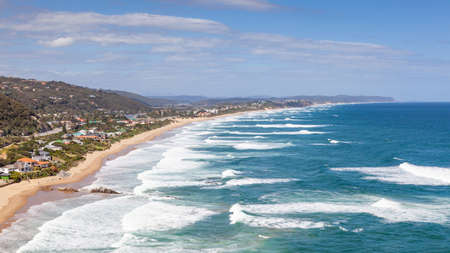 Wilderness Beach, situated in the town of the same name in South Africa's Garden Route.の写真素材