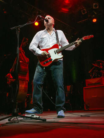 DUBAI, UAE - MARCH 25, 2005: Mark Knopfler in concert in Dubai on March 3, 2005.