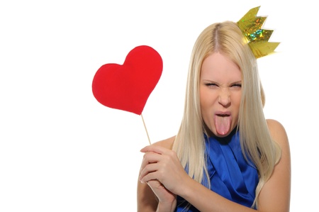 wicked woman wearing crown and magic wandの写真素材