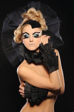 beautiful nude young womanの写真素材