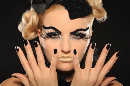 portrait of beautiful young womanの写真素材