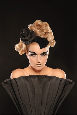 portrait of beautiful woman onの写真素材