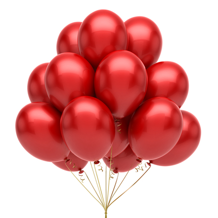 Red balloonsの写真素材