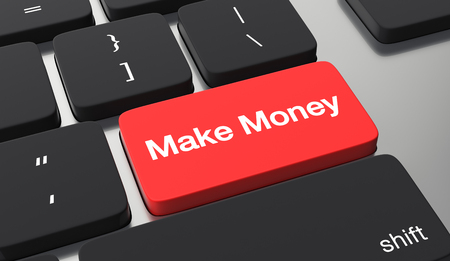 Make money button on keyboard.の写真素材