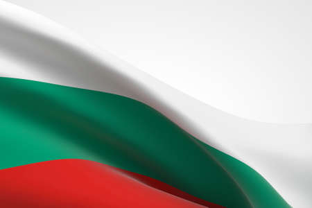 3d render of the bulgarian flag waving.の写真素材