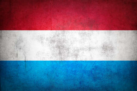 Luxembourg flag with grunge texture.の写真素材