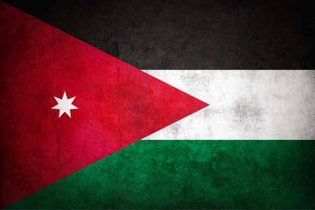 Jordan flag with grunge texture.の写真素材
