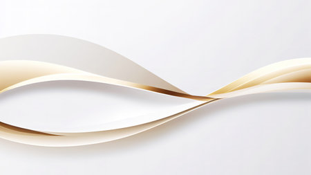 Abstract background with golden wavy lines. Modern illustration for your designの写真素材