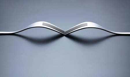 Cutlery as a fine art with beautiful soft lightの写真素材