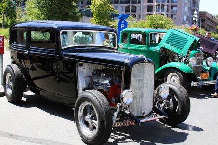 Auto show vintageのeditorial素材