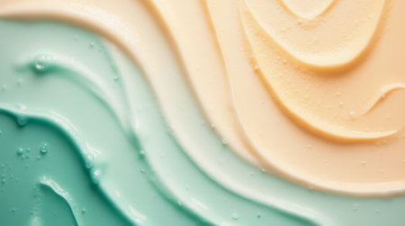 The artwork features a blend of pastel colors in smooth swirls, showing a calming and fluid design. The textures emphasize the colors beautifully.の素材