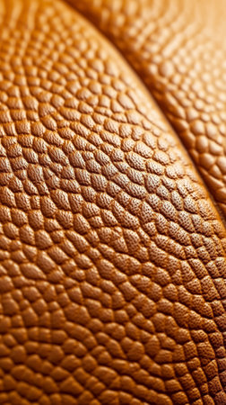 A detailed look at the textured surface of a basketball, showing its quality and craftsmanship for sport enthusiasts.の素材