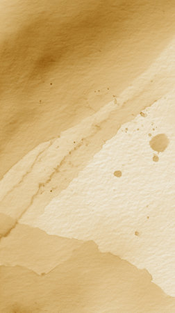 Textured watercolor backdrop with warm beige hues and gentle brush strokes creates a serene atmosphere. This handmade design complements branding, invitations, or art projects.の素材