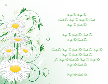 Illustration of flower background for textのイラスト素材