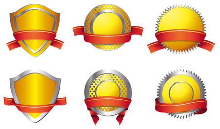 Shields - yellowのイラスト素材