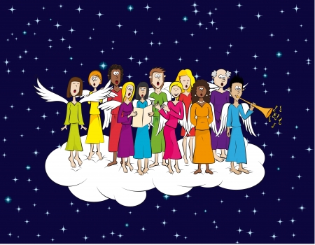 Angels carolingのイラスト素材