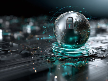 cyber security data protection internet network security protect business financial transaction , cyber attack, user private encryption, protect, encryption,の素材