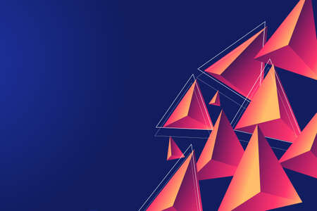 Colorful geometric background. Fluid shapes composition. Suitable For Wallpaper, Banner, Background, Card, Book Illustration, landing page, gift, cover, flyer, report, bussiness, social mediaのイラスト素材