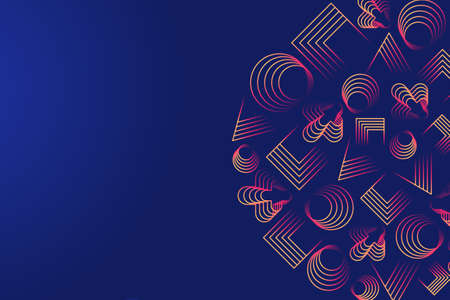 Colorful geometric background. Fluid shapes composition. Suitable For Wallpaper, Banner, Background,...