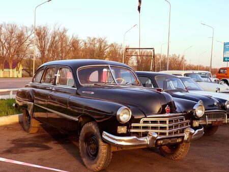 Karaganda, Kazakhstan - May 8, 2019: GAZ-12 ZIM Soviet limousine by the Gorky Automotive Plantのeditorial素材