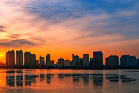 Songhua River sceneryのeditorial素材