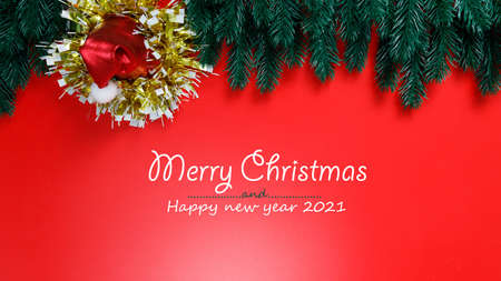 The background image for a presentation or to insert text greetings, Christmas holidays. Merry Christmas and Happy New Year.の写真素材