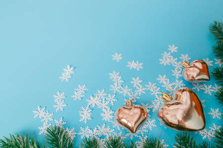The background image for a presentation or to insert text greetings, Christmas holidays. Merry...