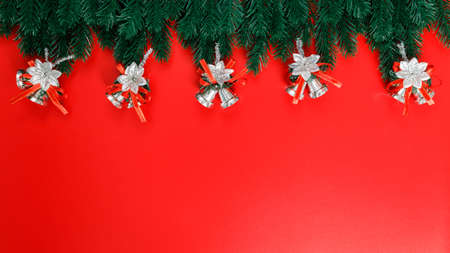 The background image for a presentation or to insert text greetings, Christmas holidays. Merry...