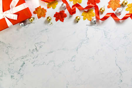 The background image for a presentation or to insert text greetings, Christmas holidays. Merry Christmas and Happy New Year.の写真素材