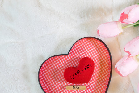 Everyday is mother's day. Mother's day concepts and Sweetest day, love concept. Red heart with the...