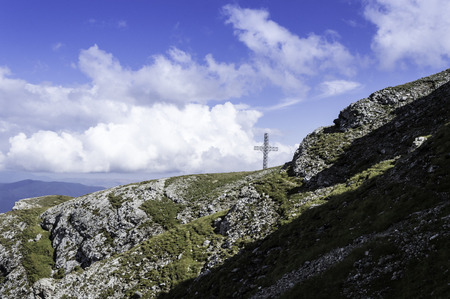 rocky trail Bucegi Mountains Landscape in Summer