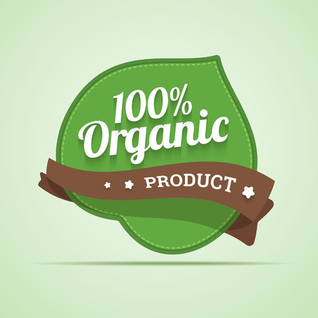Organic product label. のイラスト素材