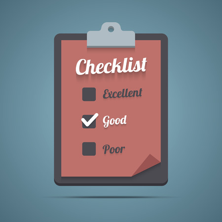 Clipboard with checklist.のイラスト素材