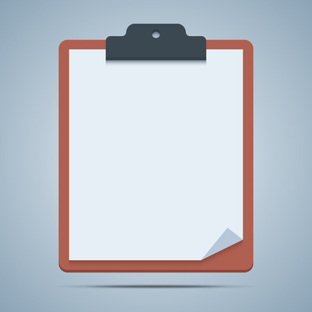 Blank clipboard illustration. のイラスト素材