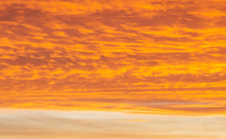 Colorful sunset twilight sky. Red-yellow color