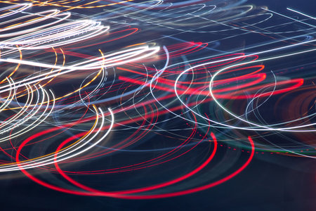 Background with abstract lines. Abstract neon background.