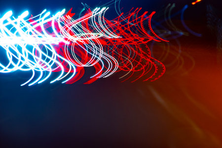 Background with abstract lines. Abstract neon background.